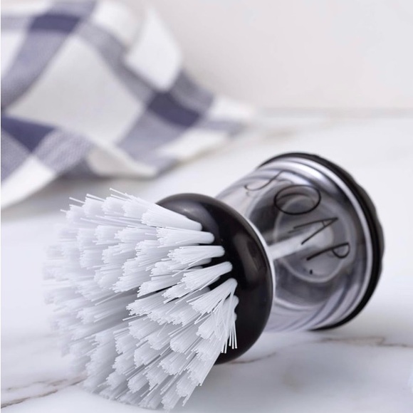 Rae Dunn Fillable Cleaning Utensils for kitchen/bath w/replacement scrubbers 🧽 - Picture 2 of 11
